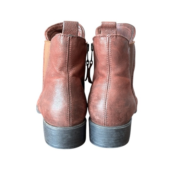 MJUS Leather Ankle Boots In The Color Merlot Size 40 - Picture 2 of 8